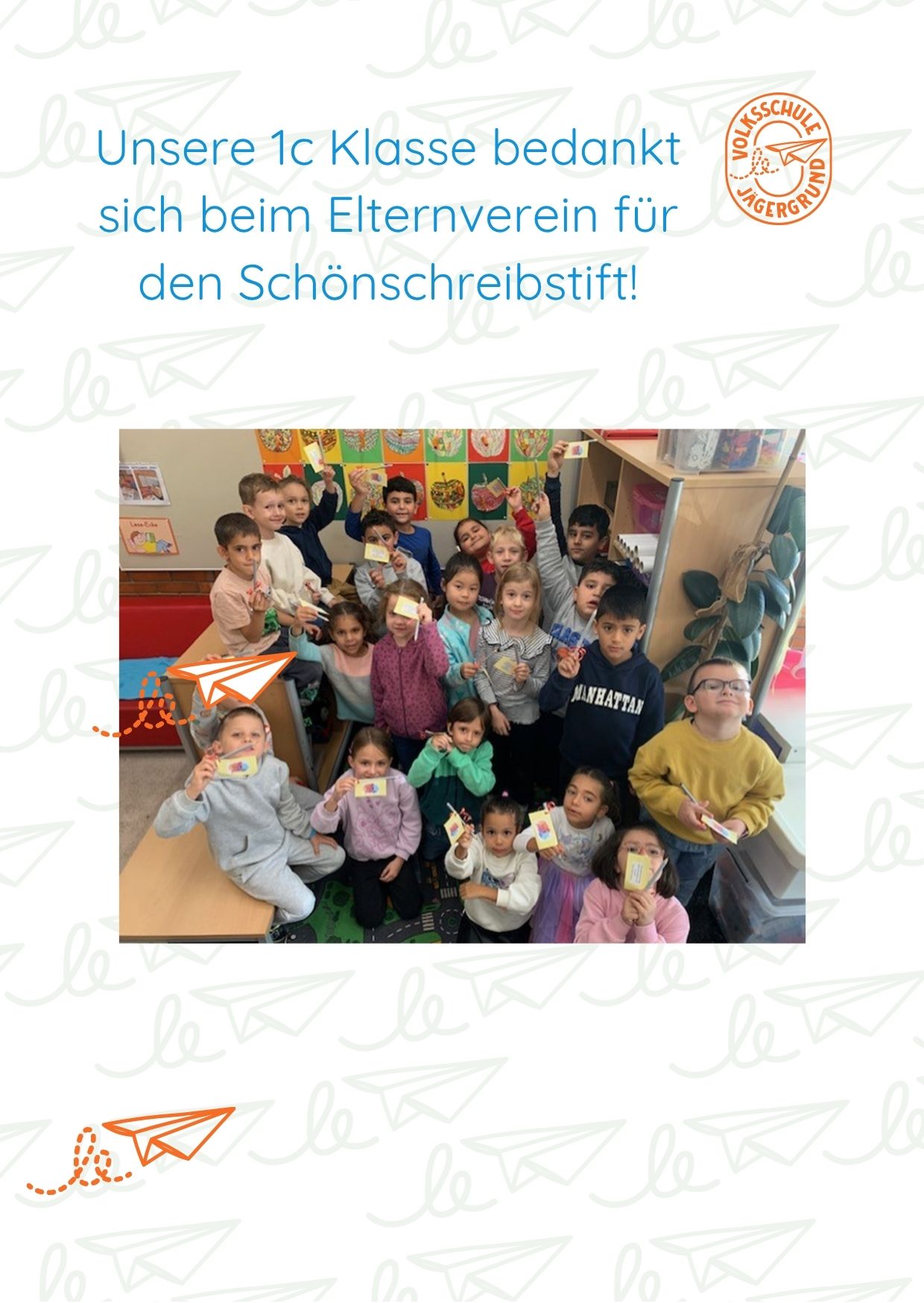 Schönschreibstifte vom Elternverein