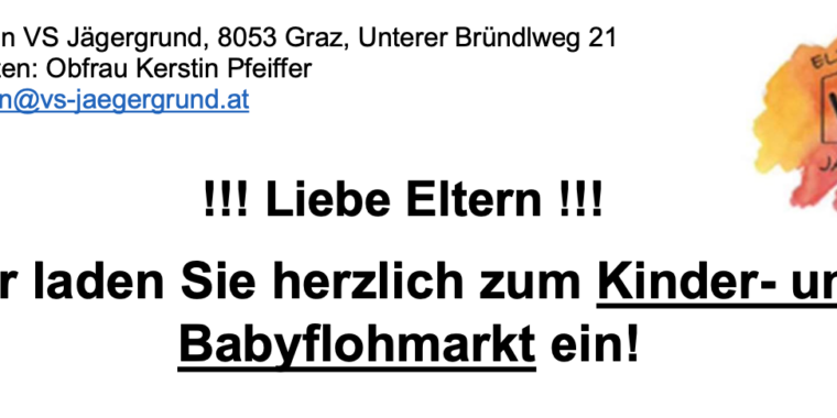 Flohmarkt-Einladung